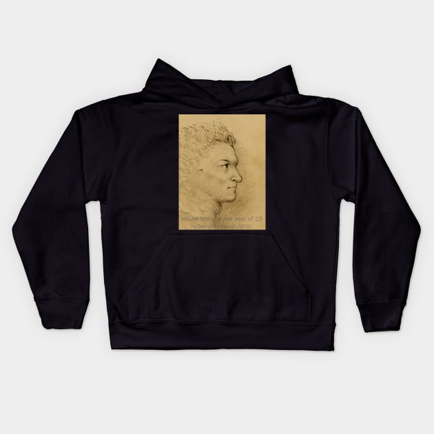 William Blake at 28 Kids Hoodie by mindprintz